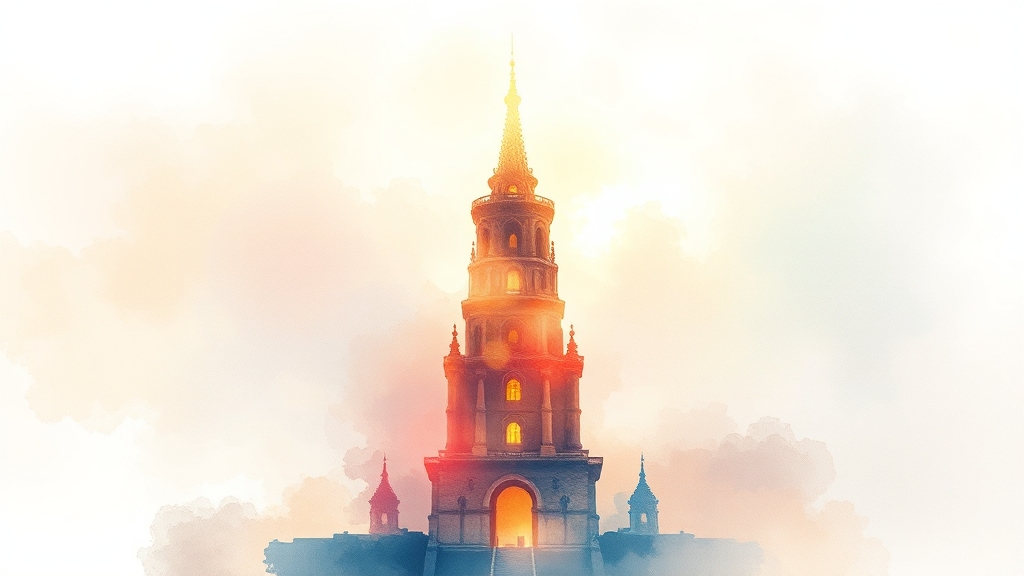 신용점수, 무엇을 의미할까요? (watercolor 스타일)