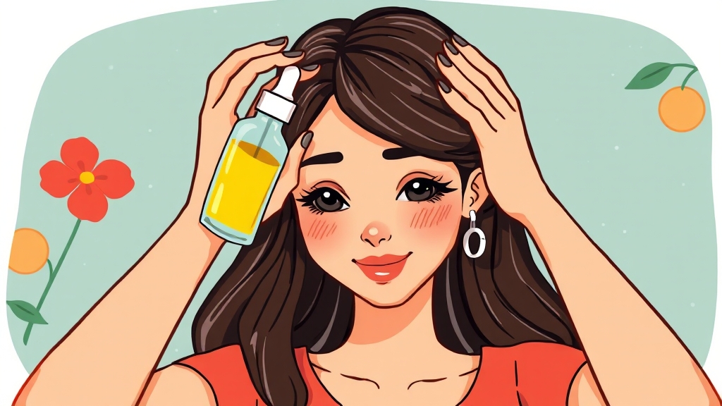 탈모 관리 꿀팁 (cartoon 스타일)