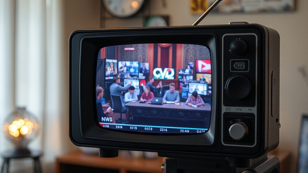 PC & 모바일 실시간 TV 시청 (realistic 스타일)