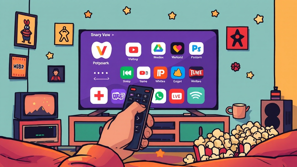 스트리밍 서비스 똑똑하게 활용하기 (cartoon 스타일)