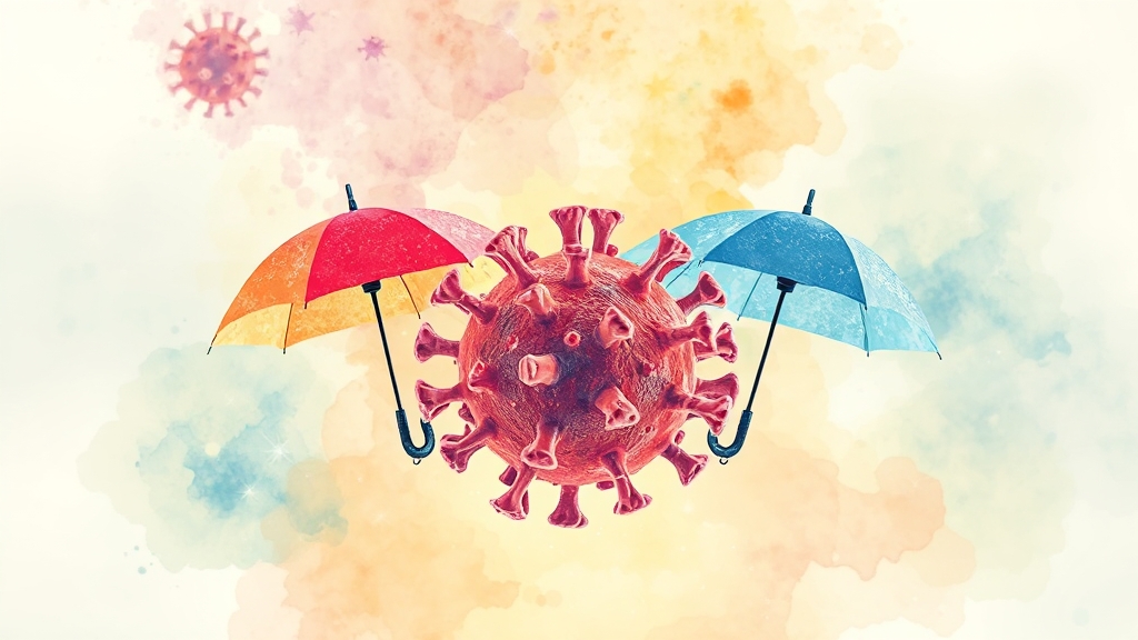 백신 종류 (2가 vs 4가) (watercolor 스타일)