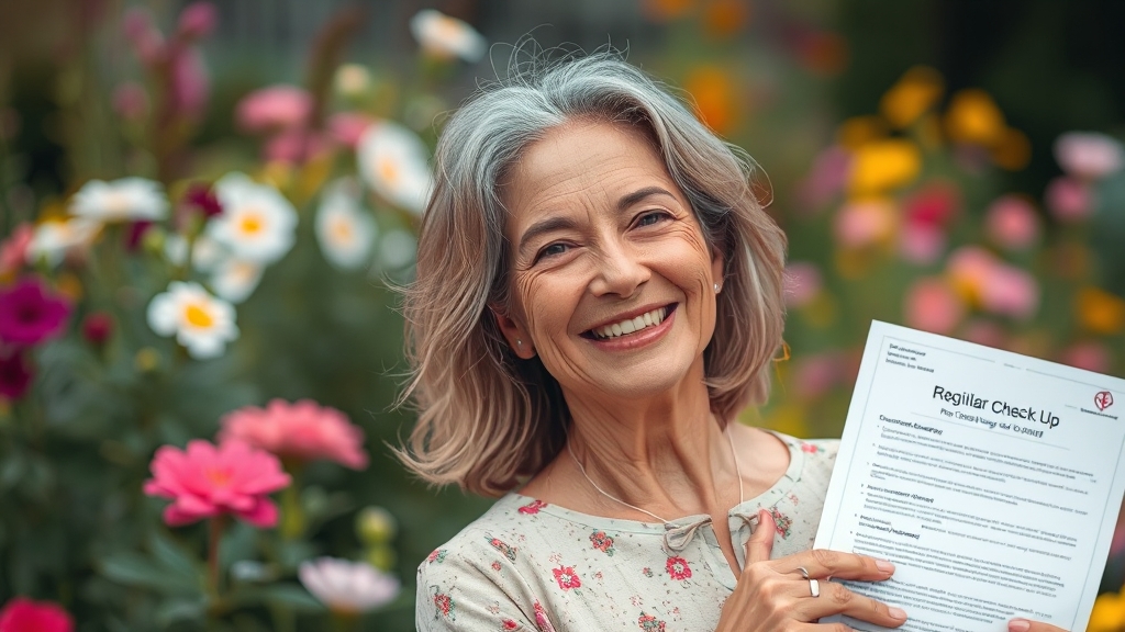 자궁경부암 완치 후 관리 (realistic 스타일)