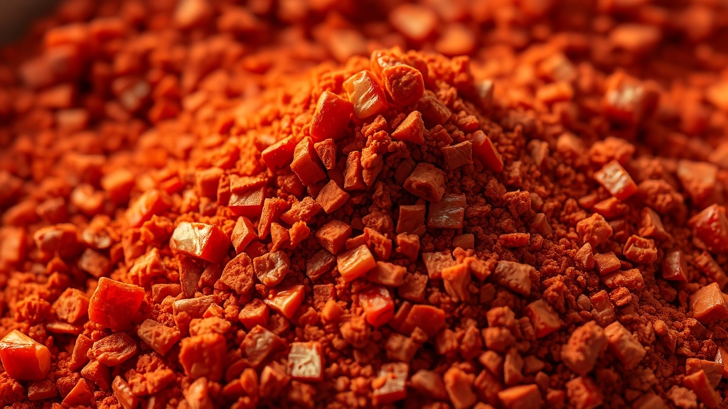 좋은 고춧가루 고르는 꿀팁 (realistic 스타일)