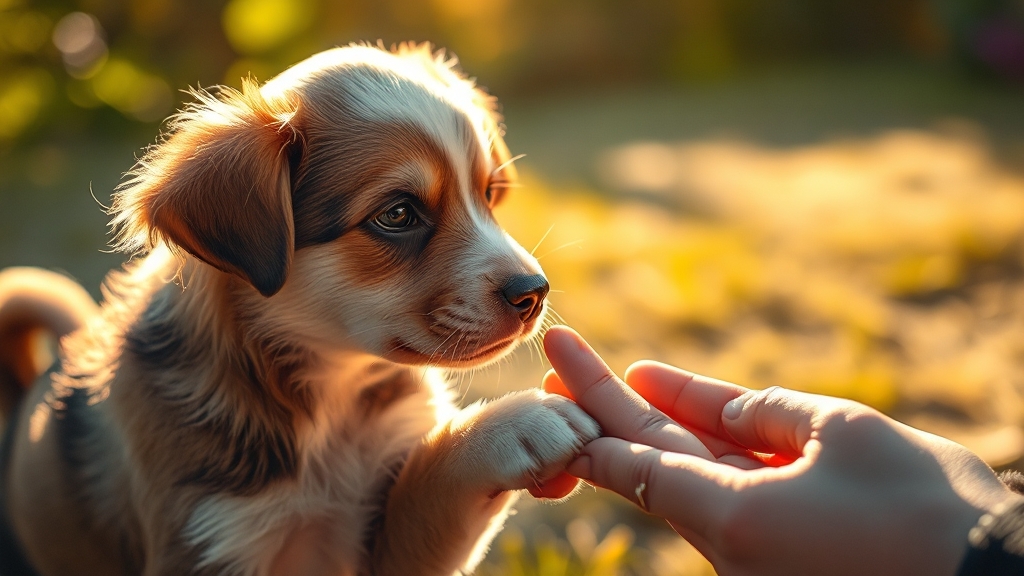 보호소 방문 및 입양 결정 과정 (realistic 스타일)