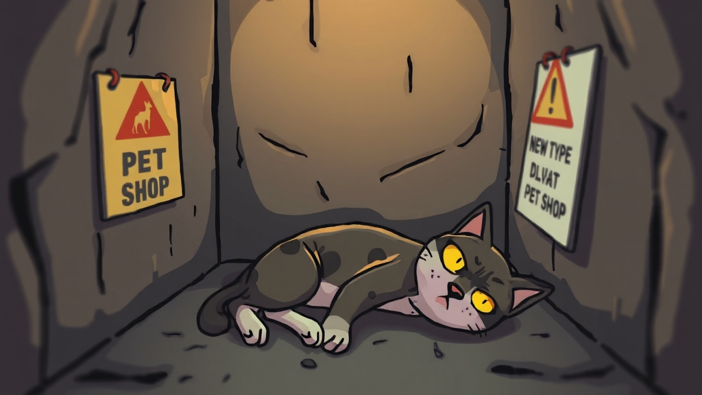 민간 동물보호시설 관련 문제점 (cartoon 스타일)