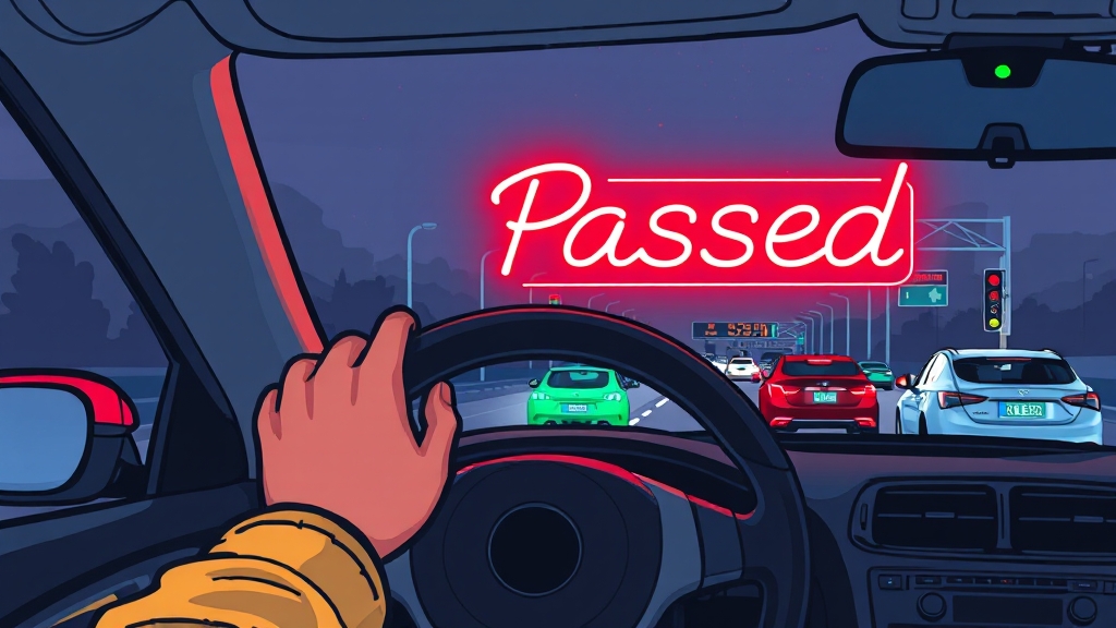 필기시험 합격 후 다음 단계 (illustration 스타일)