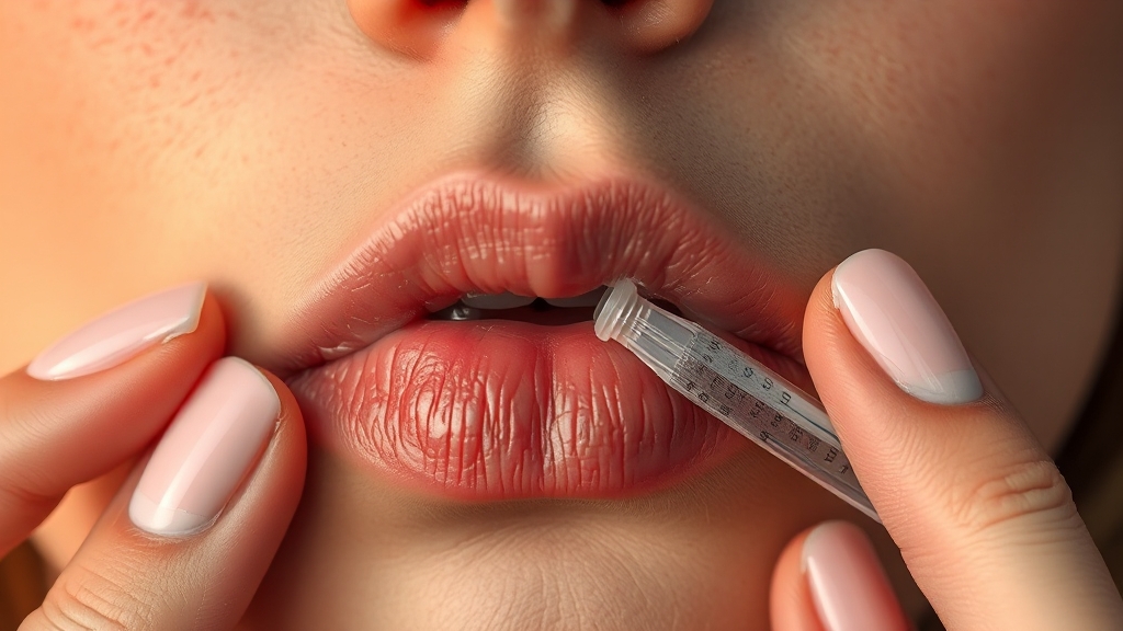 단순포진 증상과 진행 과정 (realistic 스타일)