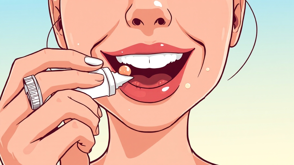 단순포진 치료 및 관리법 (cartoon 스타일)