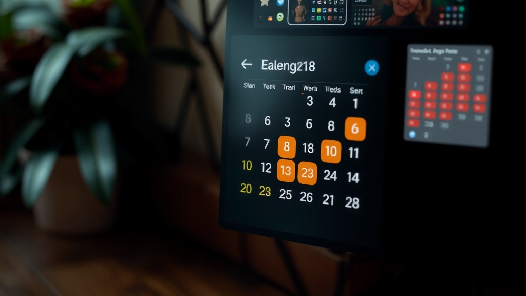 일정 등록 및 관리 (realistic 스타일)