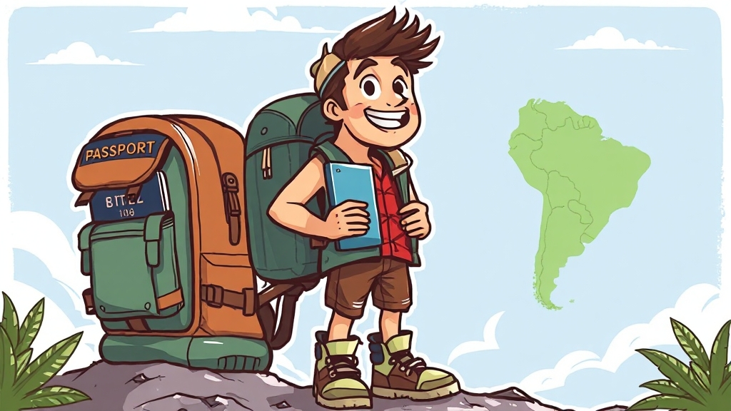 여행 준비물 체크리스트 (cartoon 스타일)