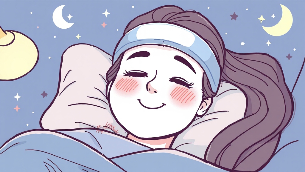 건강한 수면을 위해 (illustration 스타일)