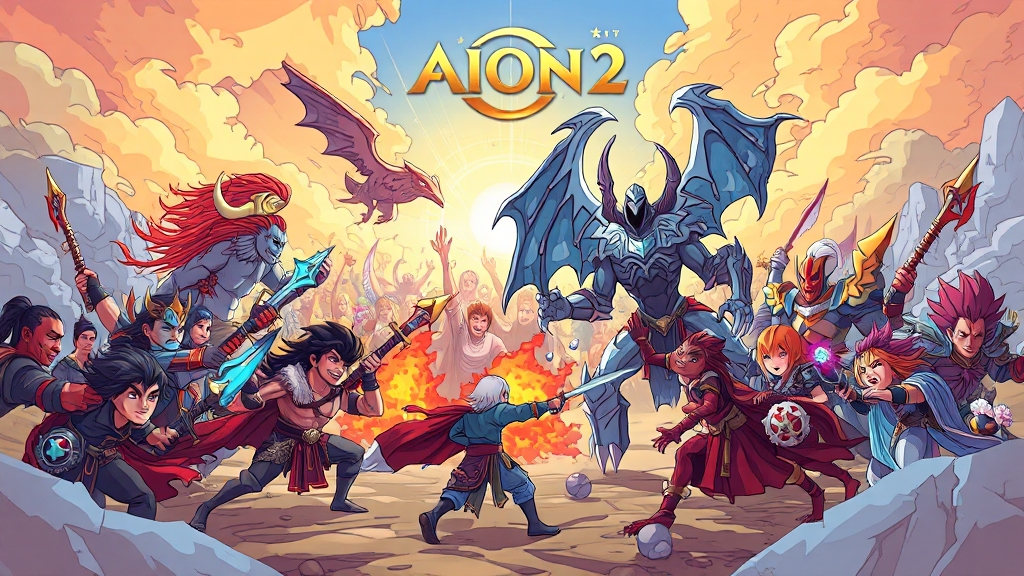 아이온2 서버 정보 및 선택 가이드 (cartoon 스타일)