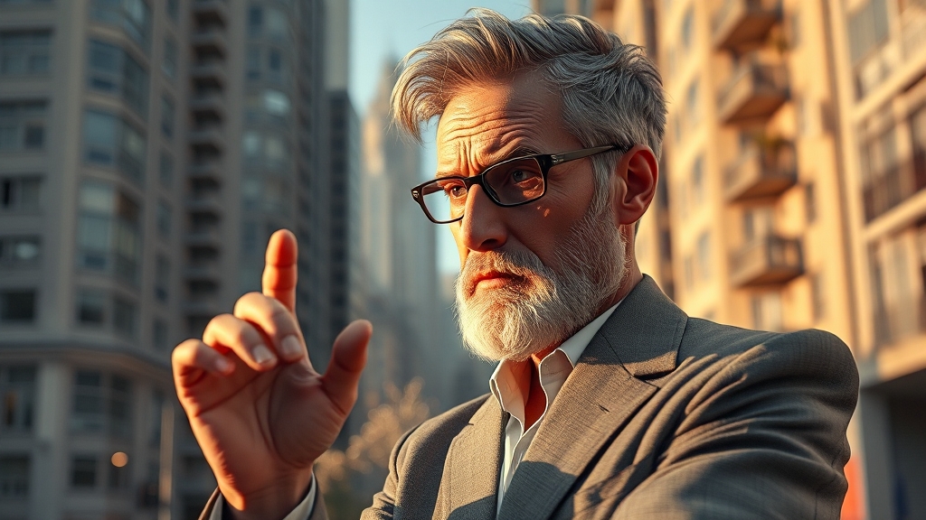 아파트 가격, 오를까 내릴까? (realistic 스타일)