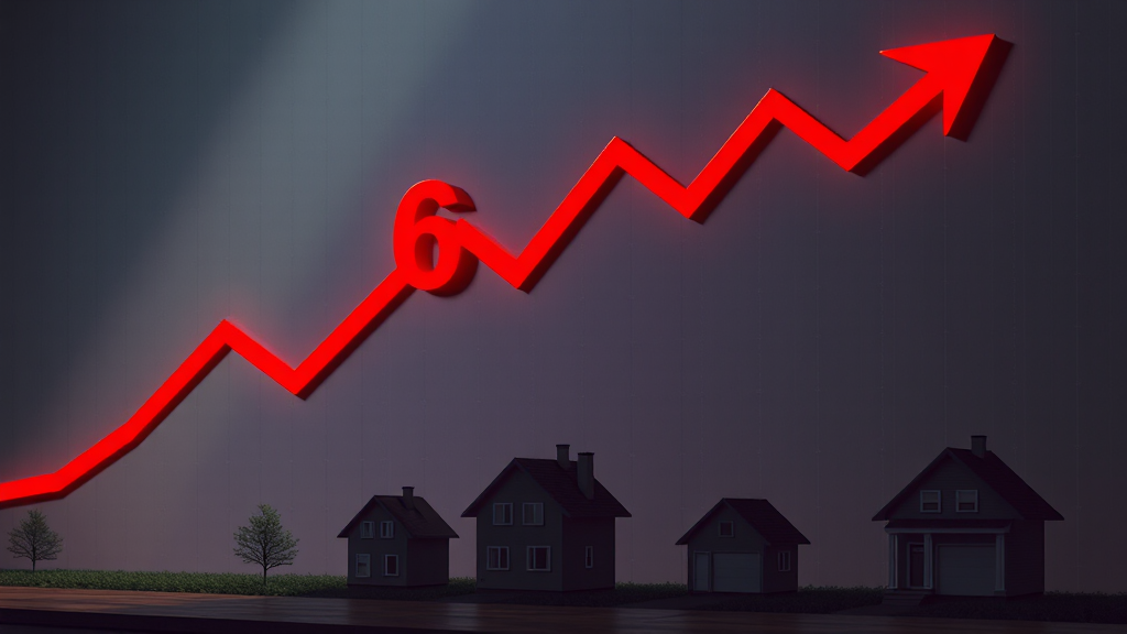 주담대 금리 6% 재돌파 (realistic 스타일)