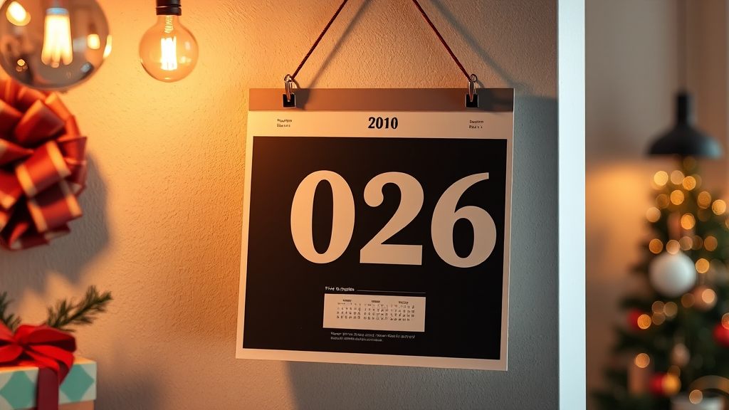 벽걸이 달력 제작 및 선택 팁 (realistic 스타일)